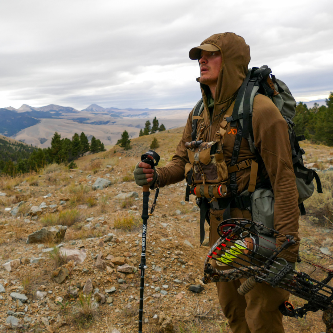 Walking sticks can be used for more than hiking and camping, like hunting!