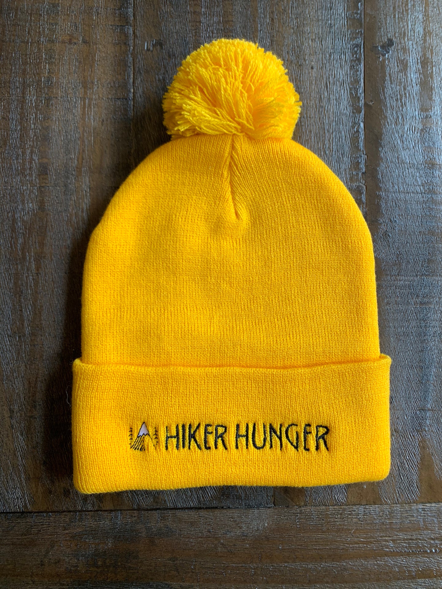 Yellow Pom-Pom Beanie