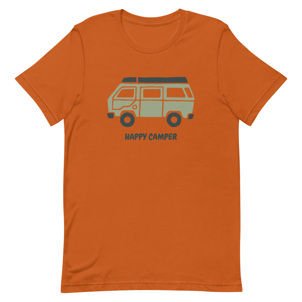 Happy Camper T-Shirt (unisex) | Hiker Hunger Outfitters - Best Hiking Gear!