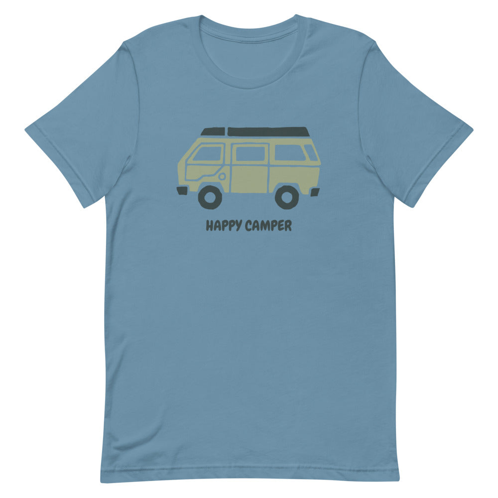 Happy Camper T-Shirt (unisex) | Hiker Hunger Outfitters - Best Hiking Gear!