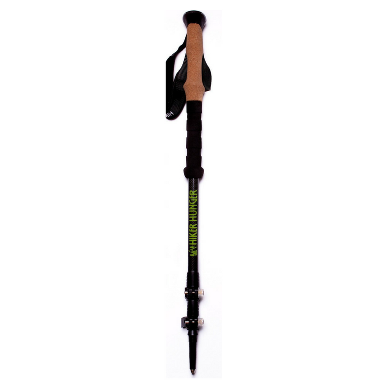 Hiker Hunger - Individual 100% Carbon Fiber Trekking Pole - Best Hiking Gear!